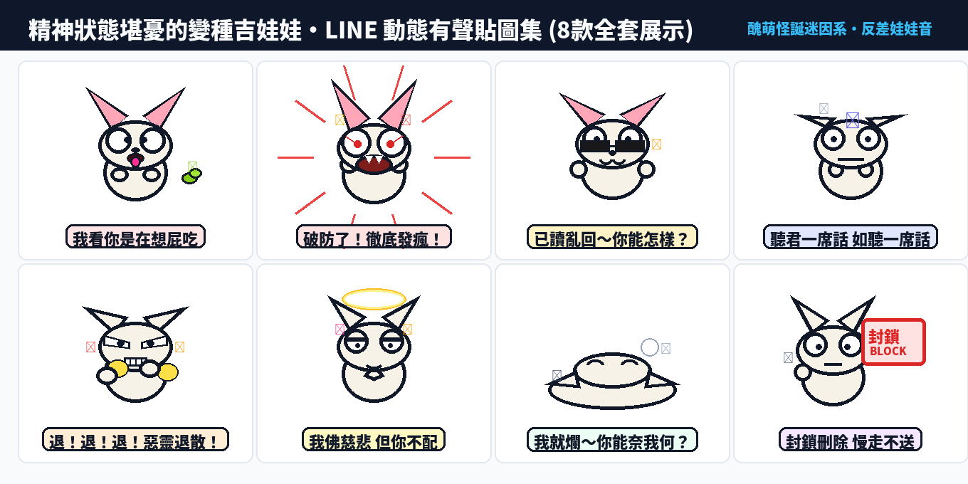 精神狀態堪憂的變種吉娃娃 8 款動態貼圖大合集
