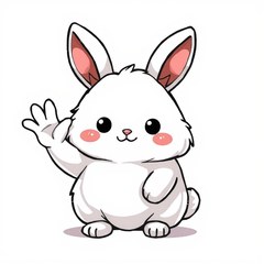 肉毛兔 LINE貼圖 / Fluffy white bunny: everyday soft stickers / もふもふ白うさぎの日常
