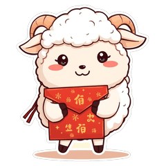 綿綿羊・喜氣羊羊過好年 LINE貼圖 / Sheep for the 2027 Lunar New Year / 2027年ひつじ年のお正月スタンプ