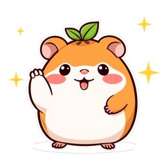 糰糰倉鼠・會動的超有反應 LINE貼圖 / Reactive hamster Tuantuan: animated reaction stickers / リアクション上手なハムスター