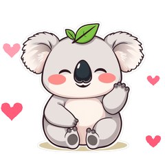 無尾熊可可・療癒拍拍動起來 LINE貼圖 / Koala Koko pats you: comforting animated stickers / なでなでコアラ・癒しのアニメスタンプ