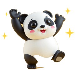 黏土熊貓滾滾・生日恭喜 LINE貼圖 / Clay panda birthday & congrats stickers / ねんどパンダ・お誕生日おめでとう
