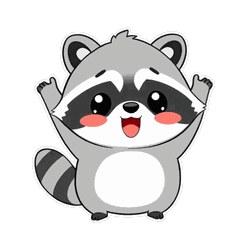 浣熊嚕嚕・追劇追星日常 LINE貼圖 / Raccoon binge-watching stickers / アライグマ・推し活と一気見